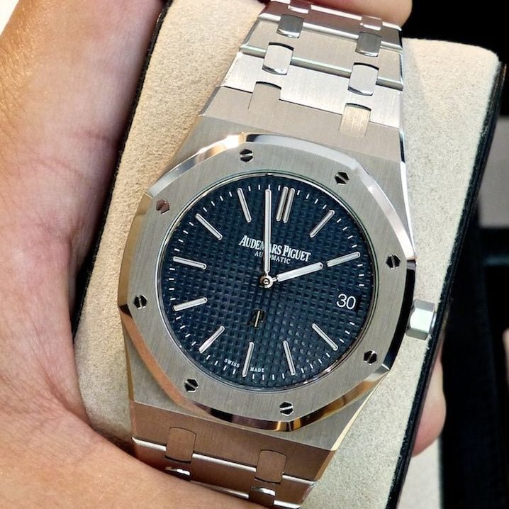 Audemars Piguet ROYAL OAK SELFWINDING "50TH ANNIVERSARY" blue  Ref. 15510ST.OO.1320ST.03 (Copie)